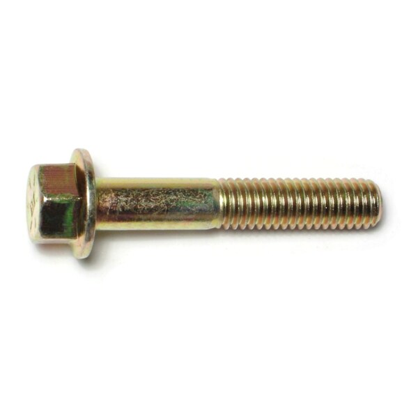 Midwest Fastener Grade 8, 7/16"-14 Flange Bolt, Zinc Plated Steel, 2-1/2 in L, 3 PK 74645 - main